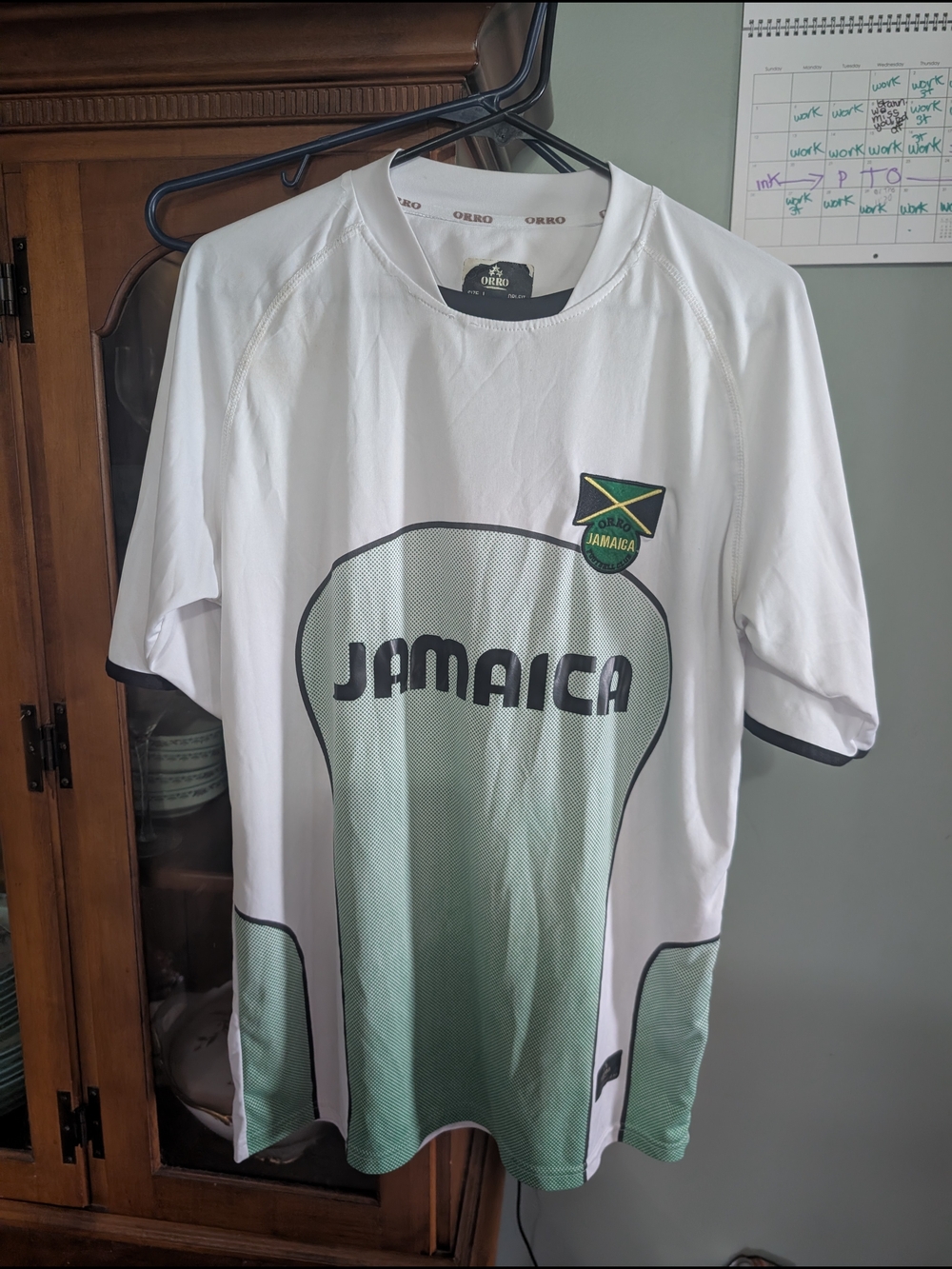 Jamaica Graphic Sports Tee - White/Green